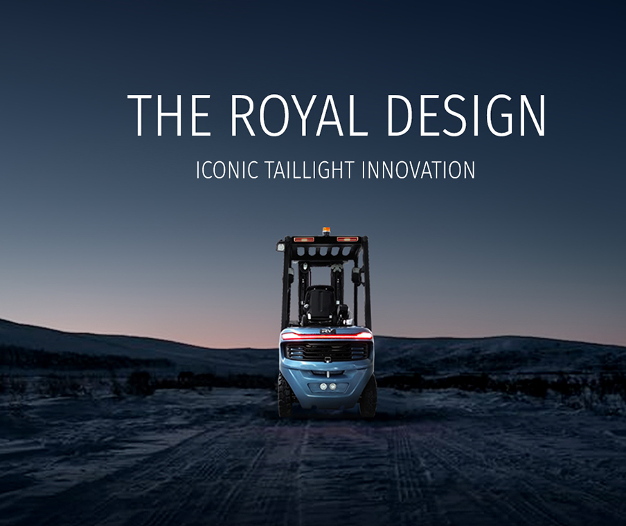 Desain lampu belakang elektrik forklift inovatif